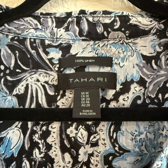 Tahari size 1X Floral Pattern Shirt - Picture 2 of 5